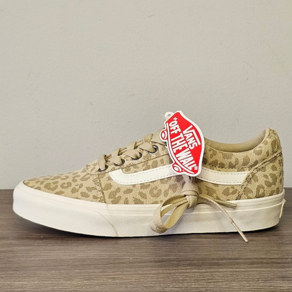 Vans Women's Ward Animal Print Sneakers Size 6.5 White/Brown NWT - Picture 4 of 7